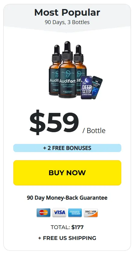 Audifort 3 Bottles Offer